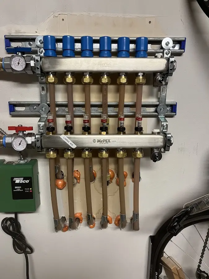 Plumber performing Leak Detection at a residential property in Gaylord